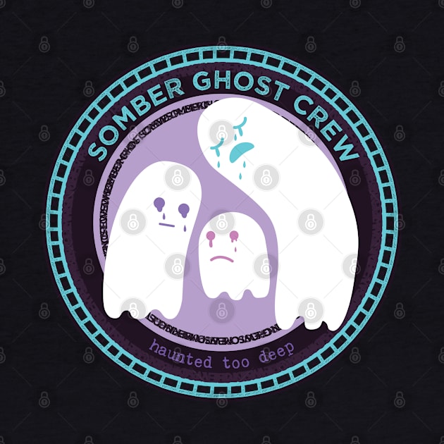 Somber Ghost Crew [Round Stamp] by deadbeatprince typography